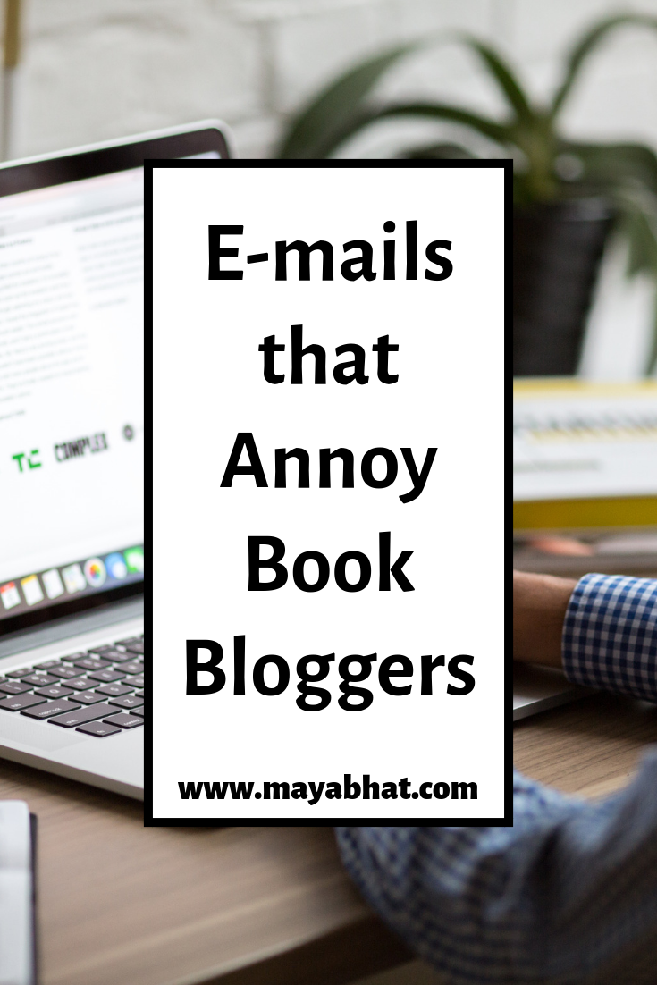 E-mails that Annoy Book Bloggers